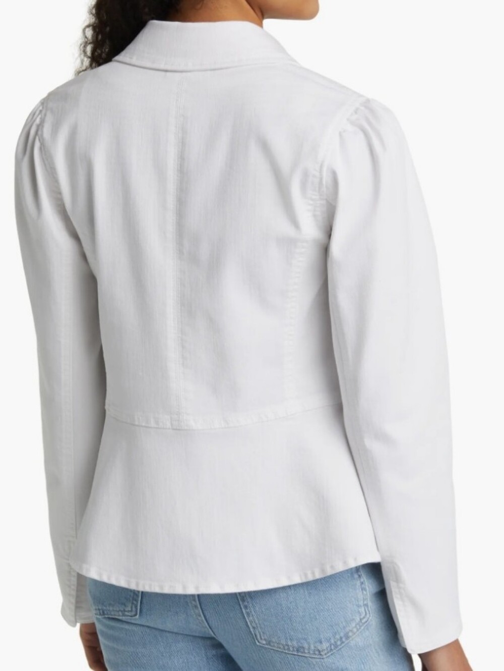 Wit & Wisdom Optic White Button-Front Jean Jacket - Picture 2 of 4